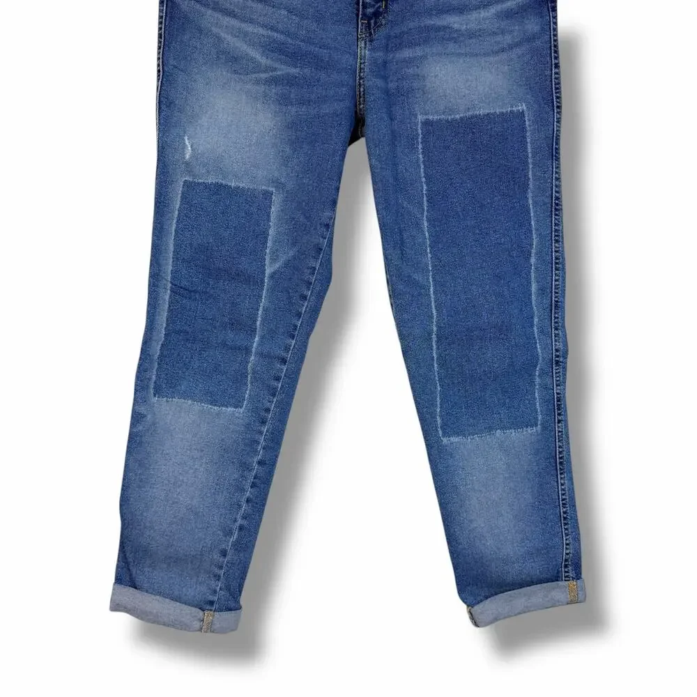 Levis Signature Heritage Boyfriend Jeans Patchwork High Rise Crop Ankle 4 / 27